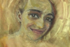 Kopf in gold