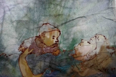 Seidenmalerei aus früheren Jahren